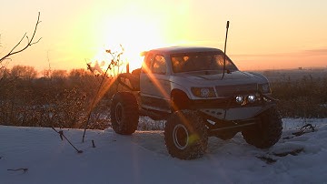THE ADVENTURE IN THE SNOW!!! FULL HD-Axial SCX10 Honcho