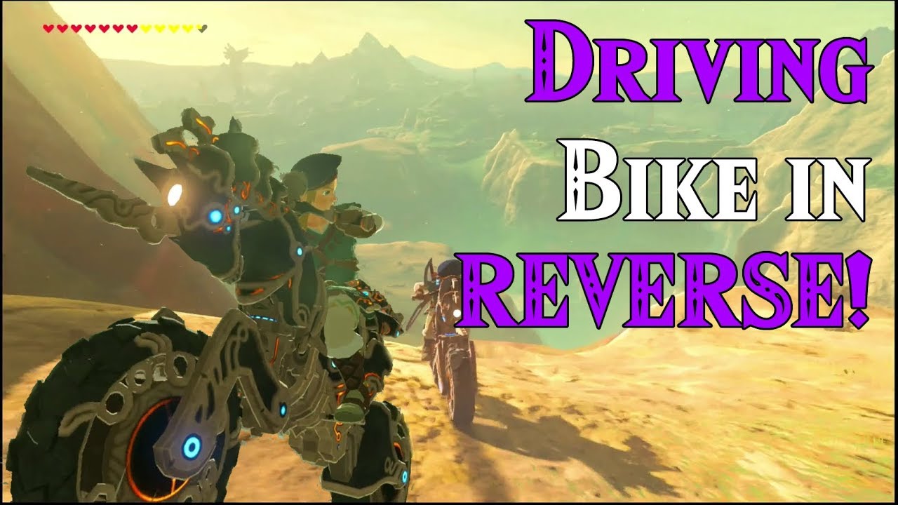 Driving Bike in REVERSE! Is it Safe? in Zelda Breath of the Wild DLC