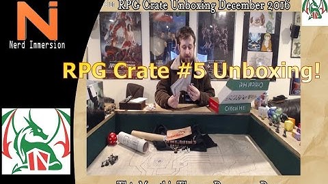 RPG Crate #5 Unboxing (Dungeons Deep)! | Nerd Immersion
