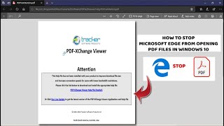 how to stop microsoft edge from opening pdf files on windows 10