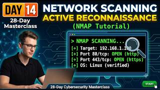 Day 14: Network Scanning &amp; Active Reconnaissance (NMAP Tutorial) | 28-Day Masterclass