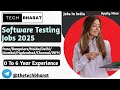 WFH testing jobs | Software testing Jobs 2025 | Manual & Automation Testing | QA Jobs | Tech Bharat