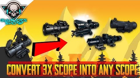 Convert 3x scope into any scope in Pubg Mobile|GAMERSSHOW|