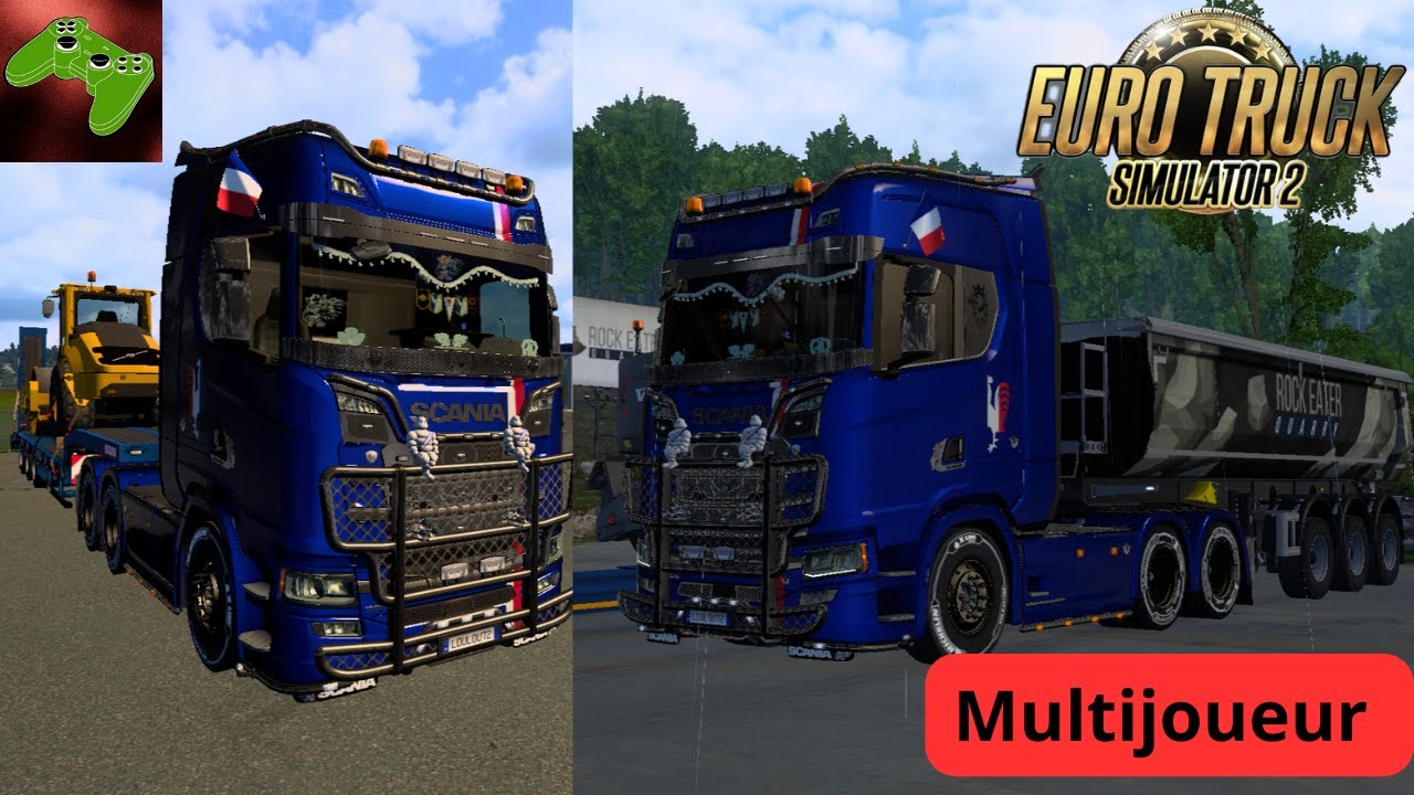 Euro Truck Simulator 2 / deux livraison en une vidéo / En multijoueur