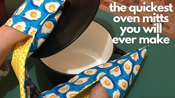 Super Quick & Easy DIY Double Oven Mitt Tutorial