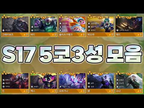 17시즌 5코 3성 스킬 전부 보기