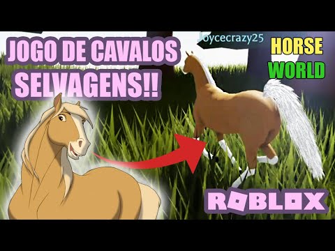 FIZ ELE SER MEU CAVALO NO ROBLOX E ELE ATUOU BEM - HORSE WORLD