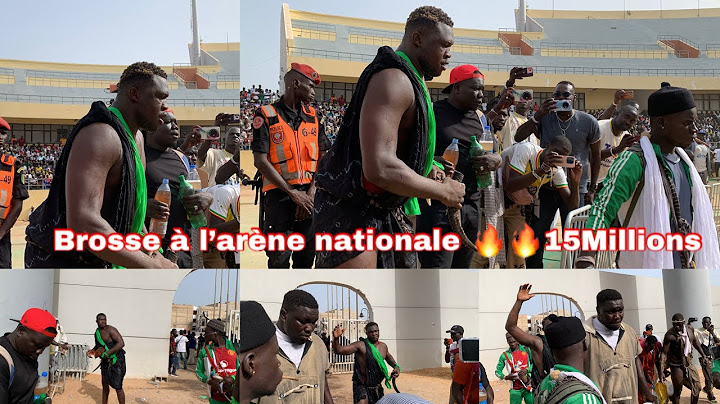 Entrée de Brosse El Bandit à L’arène nationale Mise: 15 millions petit Production 25 Mai 2025