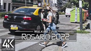 【4K 60fps】 VIRTUAL WALKING TOUR:  «Rosario  Argentina 2022»  ORIGINAL SOUNDS  NO COMMENT ASMR