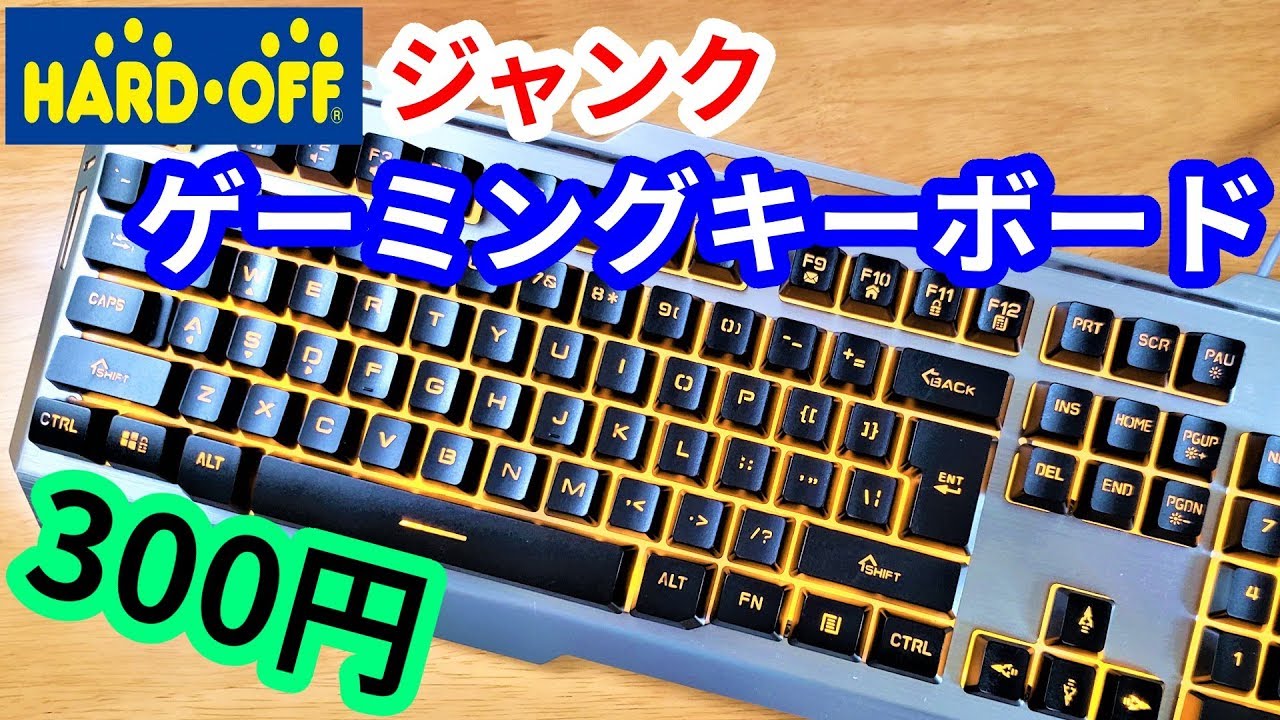 I bought a junk gaming keyboard for 300 yen. 