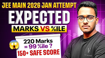 JEE Mains 2026: Expected Marks Vs Percentile | Safe Score for January Attempt | Expected Cutoff
