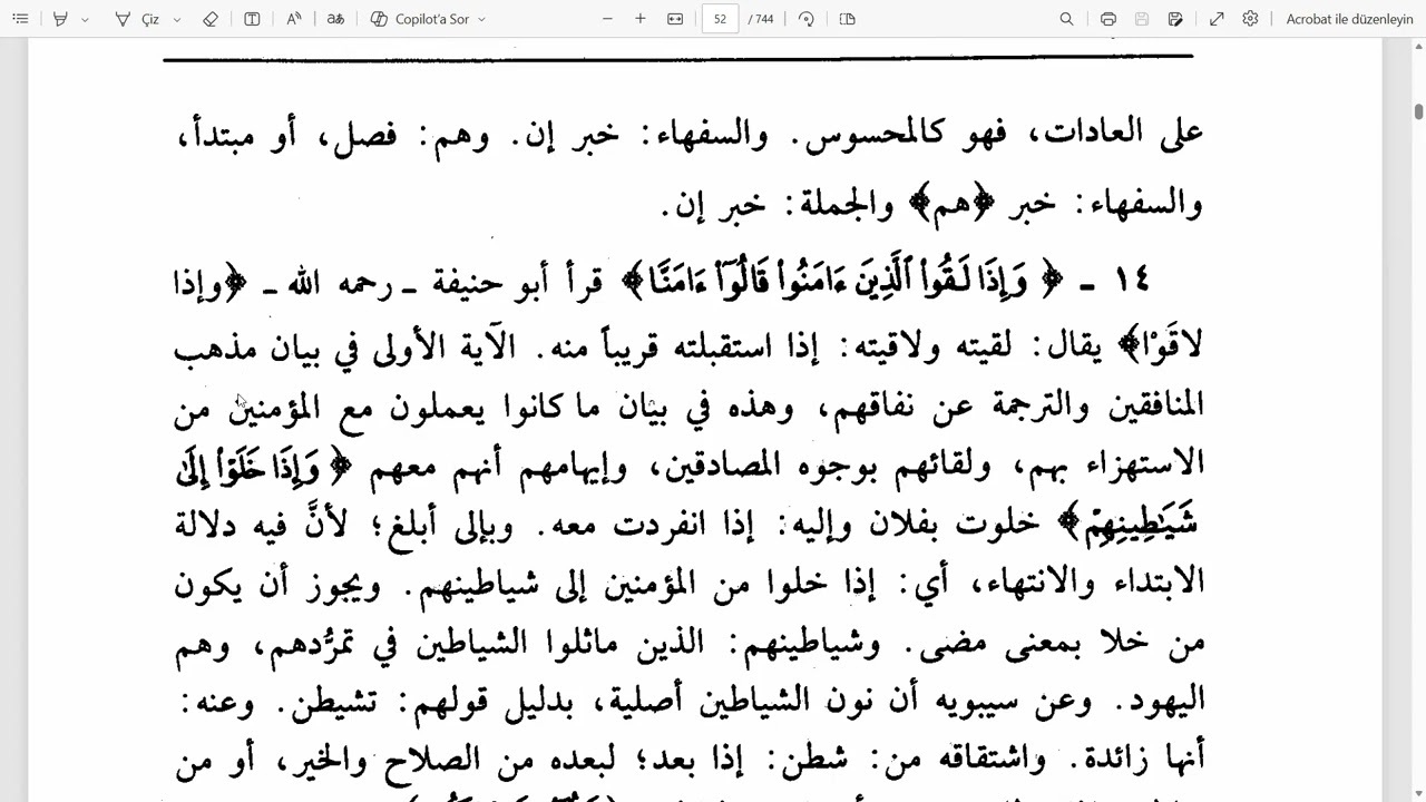 Nesefi Tefsiri (Bakara Suresi11)