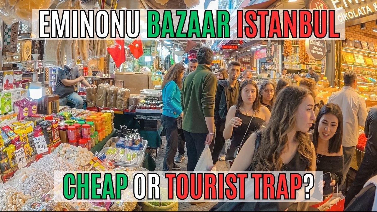 Стамбул, Турция, 2025: рынок Эминёню — шокирующие цены, уличная еда и реальная жизнь (4K)