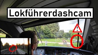 Train driver´s Dashcam | The situations with railroad crossings.