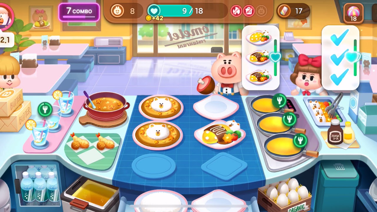 [Gameplay] Line Chef：Mr. Omelet 24-3 gameplay fliz movies