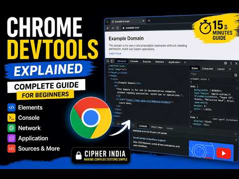 How  To Use Chrome DevTools Tutorial for Beginners | Inspect Element, Console & Network