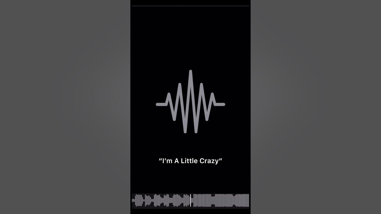 I’m a little crazy but the world’s insane