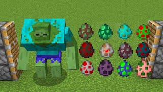 : mutant zombie + all spawn eggs = ???