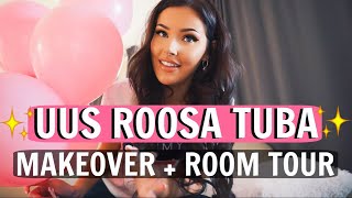 UUS ROOSA TUBA! room tour + makeover + sünnipäev 2020