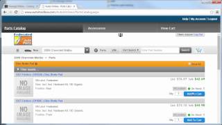 Alldata Manage Online Adding A Part From Autoi Parts Catalog