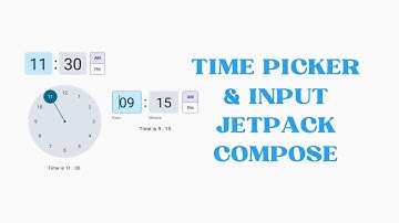 Time Picker Jetpack Compose #jetpackcompose #androiddeveloment #timeinput #timepicker