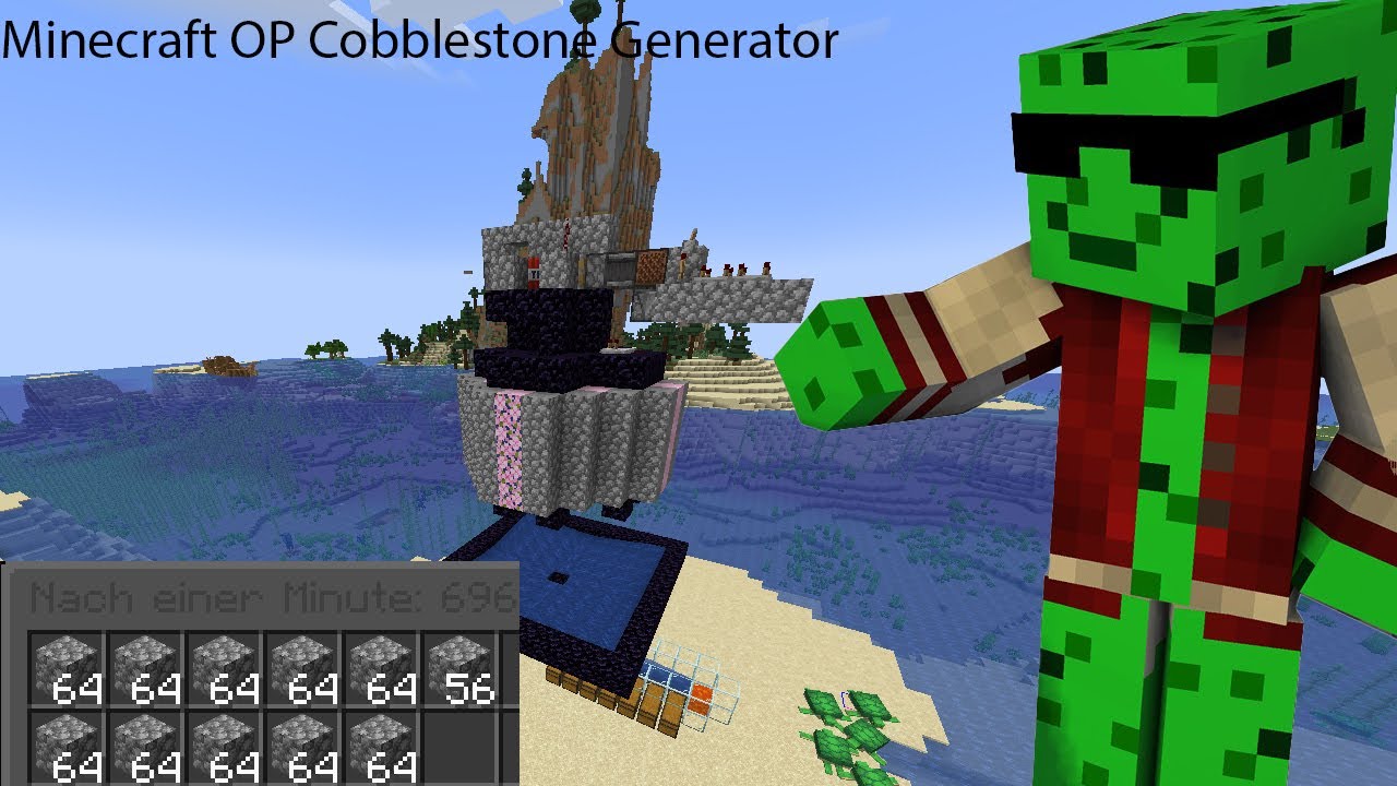 Minecraft Op Cobblestone Generator - YouTube