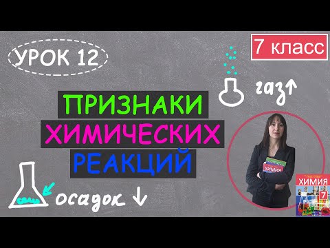 Признаки химических реакций.
