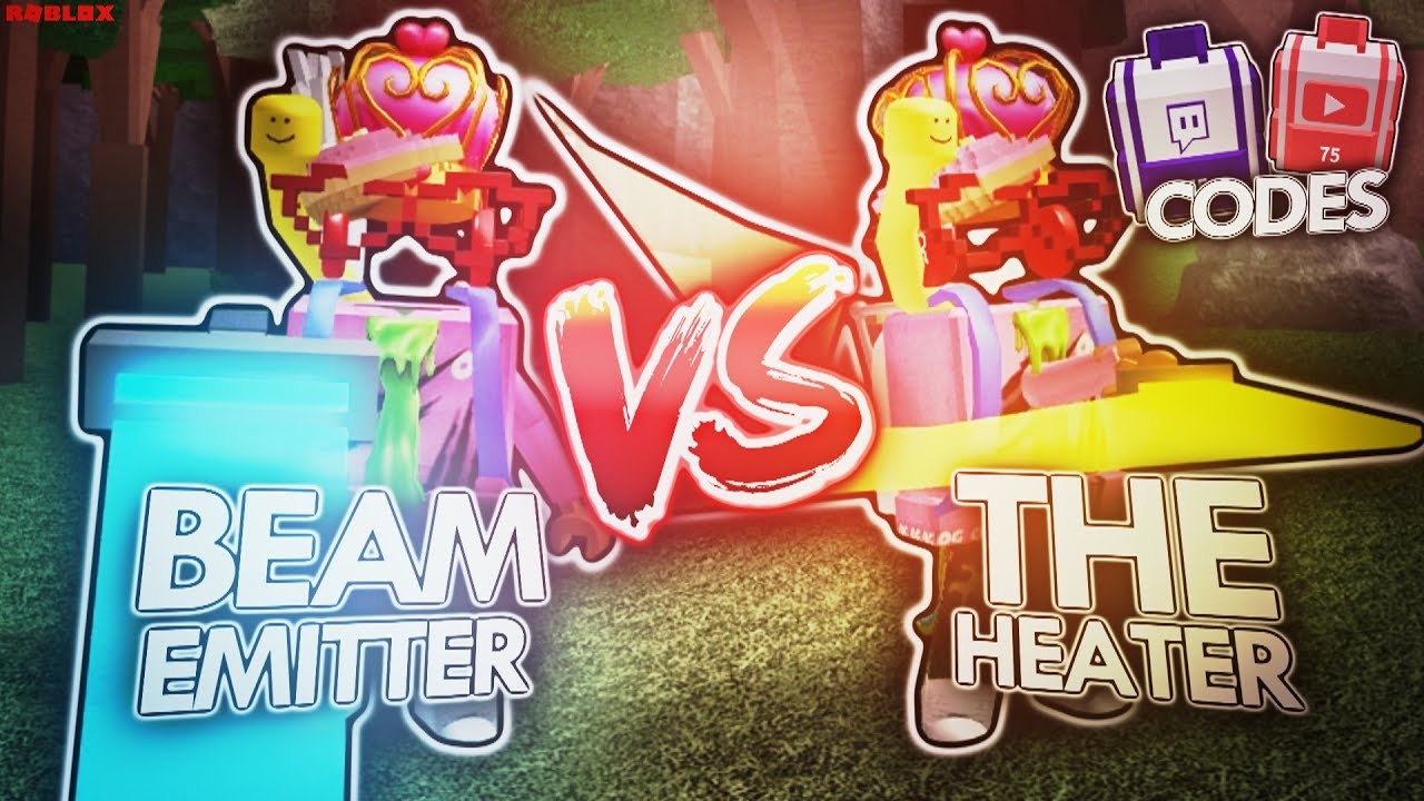 The Heater Vs Beam Emitter In Roblox Woodcutting Simulator Exclusive Twitch Youtube Codes Youtube - le meilleur bucheron roblox woodcutting simulator