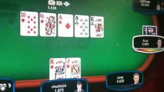 Sports Performance Chucho hits royal flush on flop