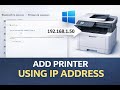 How to Add a Printer Using IP Address in Windows (Step-by-Step)