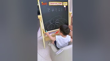 Dubbelzijdig tekenbord voor kinderen: schoolbord en whiteboard in één #KidsDrawing #Drawing