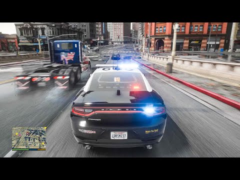 ►GTA 5 Ultra-Realistic Graphics! '5Real' LSPDFR ELS Vehicles Gameplay / GTA 5 PC 4K 60FPS
