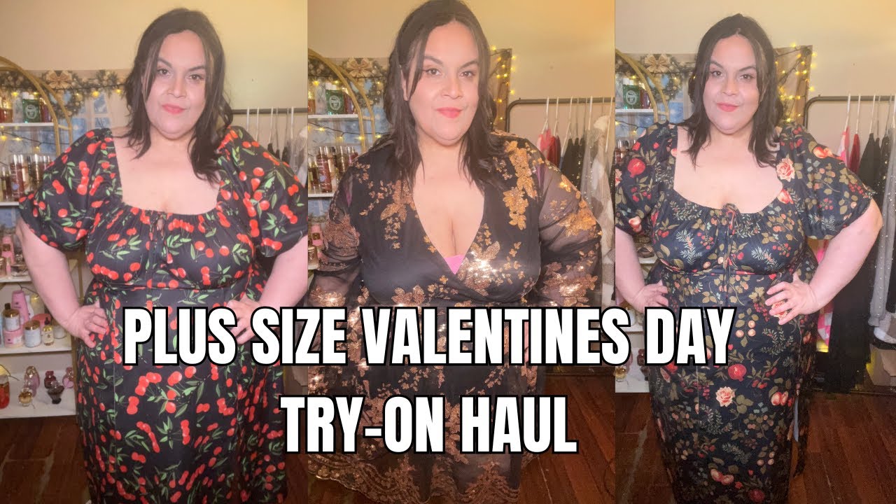 Примерка одежды больших размеров ко Дню святого Валентина ❤️