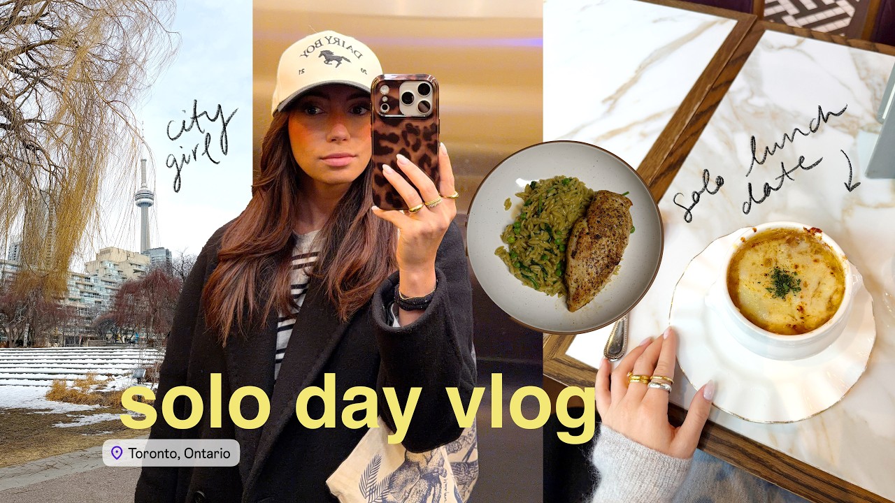 SOLO DAY vlog: taking myself to lunch, junk journaling & cook with me 🥘