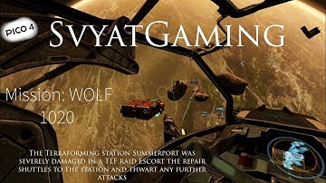 ENDSPACE ( 90hz Pico 4) (mission "WOLF 1020") is the BEST Space Dogfighting Game on Pico4, VR.