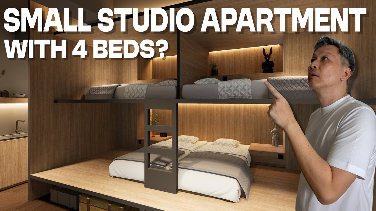 4 Capsule Beds In A 36 Sqm Studio Apt? | Air Bnb @ BGC, Manila | Project Makeover Series