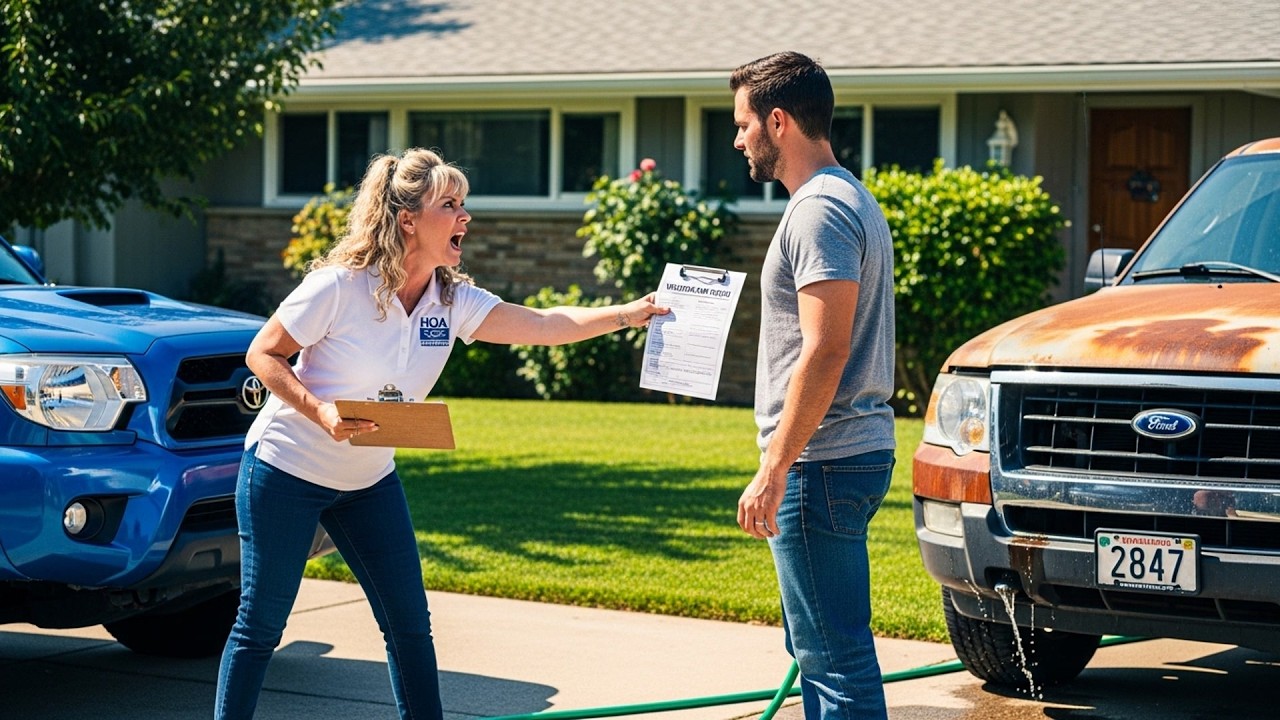 HOA Complained About My Vehicle Color, Their President's Car Is Rusted And Missing A Bumper