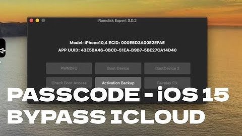 iRam Disk new version iphone and ipad passcode bypass on iOS15 pwnDFU method