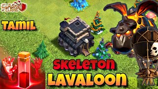 Townhall 9 Skeleton Lavaloon Attack Strategy Guide In Tamil  Clash Of Clans Tamil