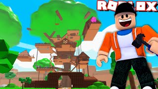 my treehouse has a pool and a gym... | Roblox
