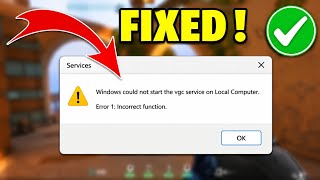 Fix Windows Could Not Start VGC Service on Local Computer | 2026 Tutorial