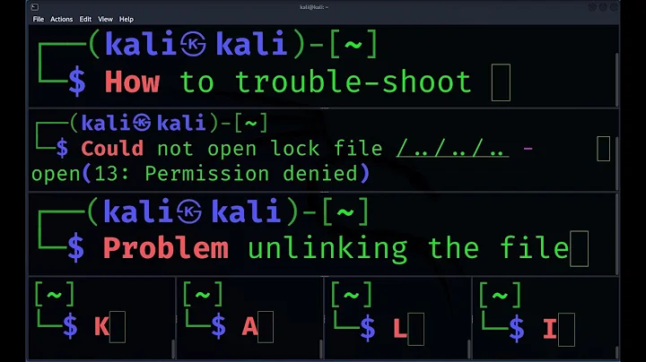 How to troubleshoot: update and upgrade Kali - 13: Permission denied