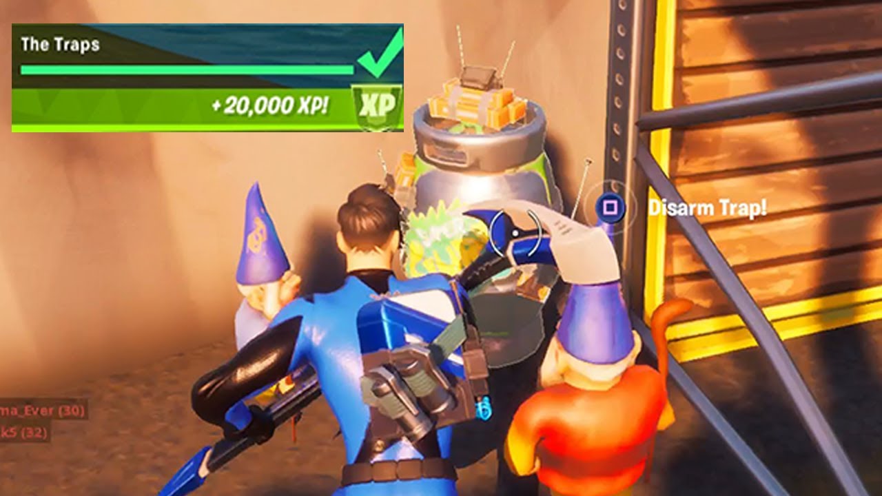 The Traps Secret Challenge Guide All Locations - Fortnite Chapter 2 Season 4 (20,000 XP)