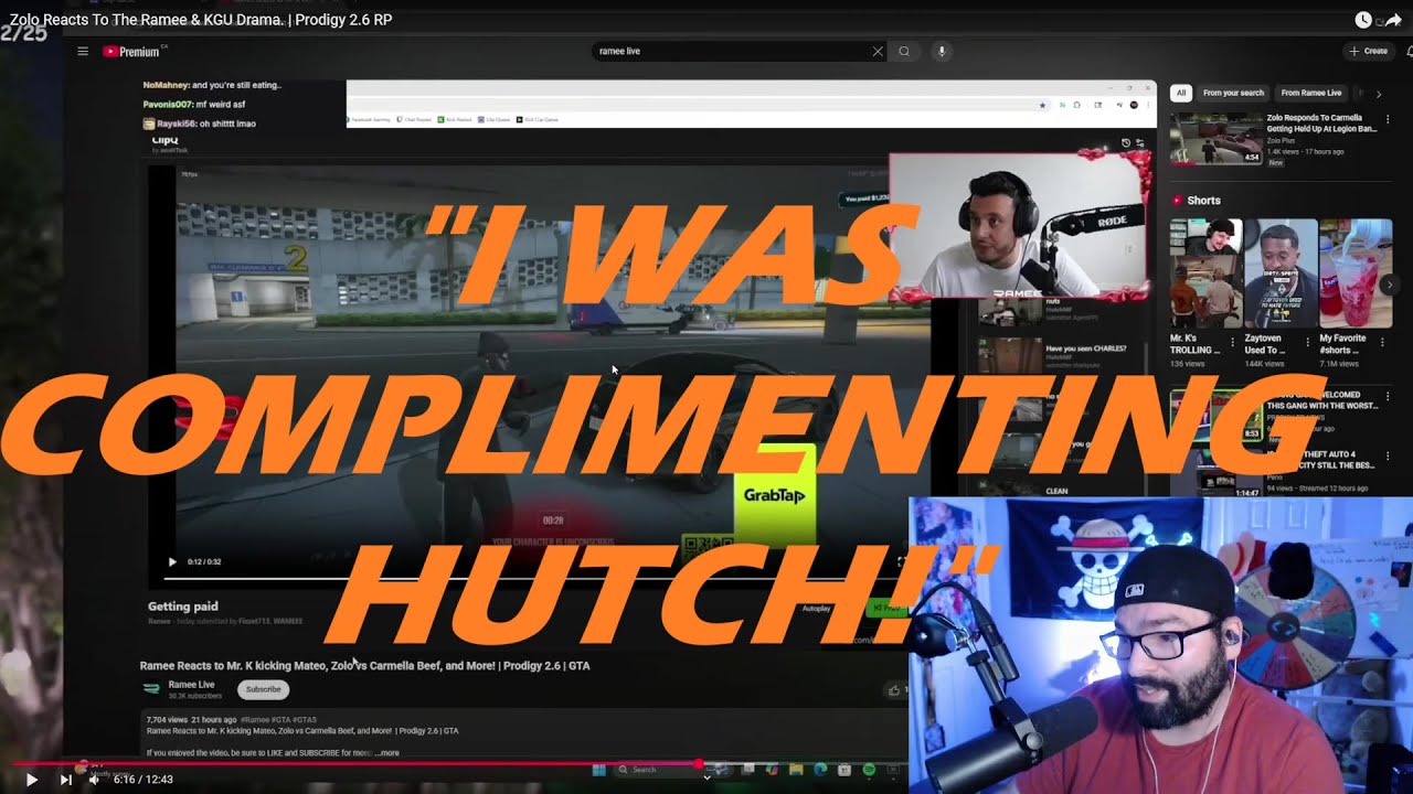 Chris Responds to Ramee Calling him Out Over Saying Hutch has More Viewers than Him | Prodigy | GTA