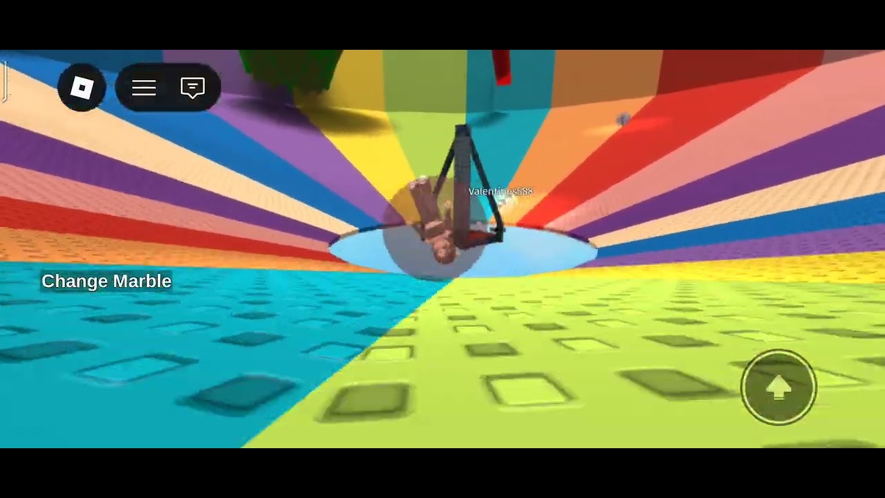 Playing Mega Marble Run Pit on Roblox 