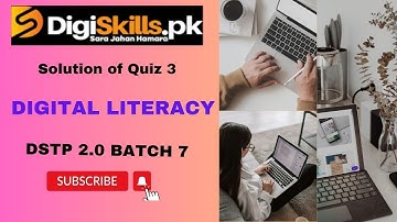 digital literacy quiz no 3 batch 7 solution | digital literacy quiz 3 batch 7 | #digiskills