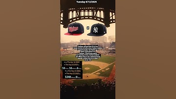 Thumbnail of ❌️ Twins 1163 L vs NYY 1193=192 prime