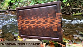 A RIVER Inspired END Grain Cutting Board *** Making The Most Of Walnut Sapwood A RIVER Inspired END Grain Cutting Board *** Making The Most Of Walnut Sapwood