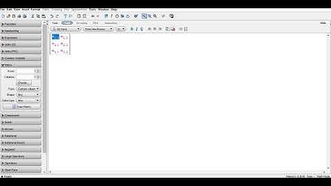 Penyelesaian operasi matriks dengan program maple