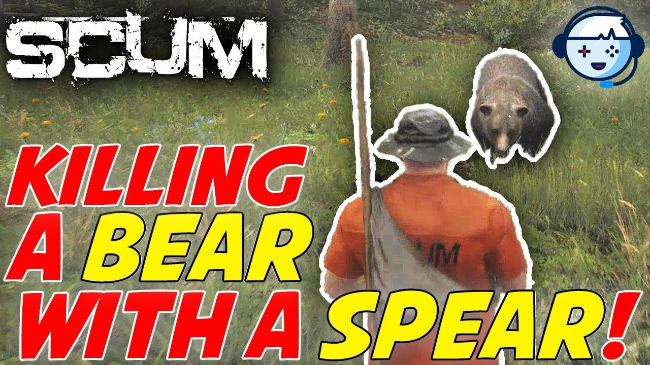 Killing A Bear With A Spear! | SCUM Tips, Tricks and Gameplay | Ep02